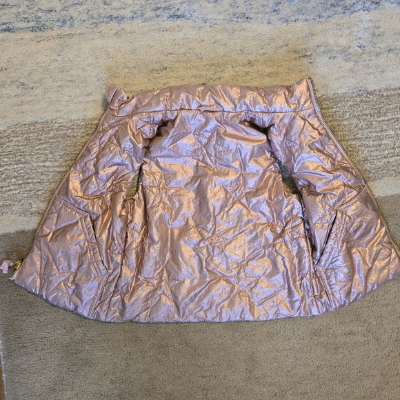 Girls J. Crew Crewcuts Sleeveless Vest Size 4 - 5 metallic quilted stars - Picture 2 of 5